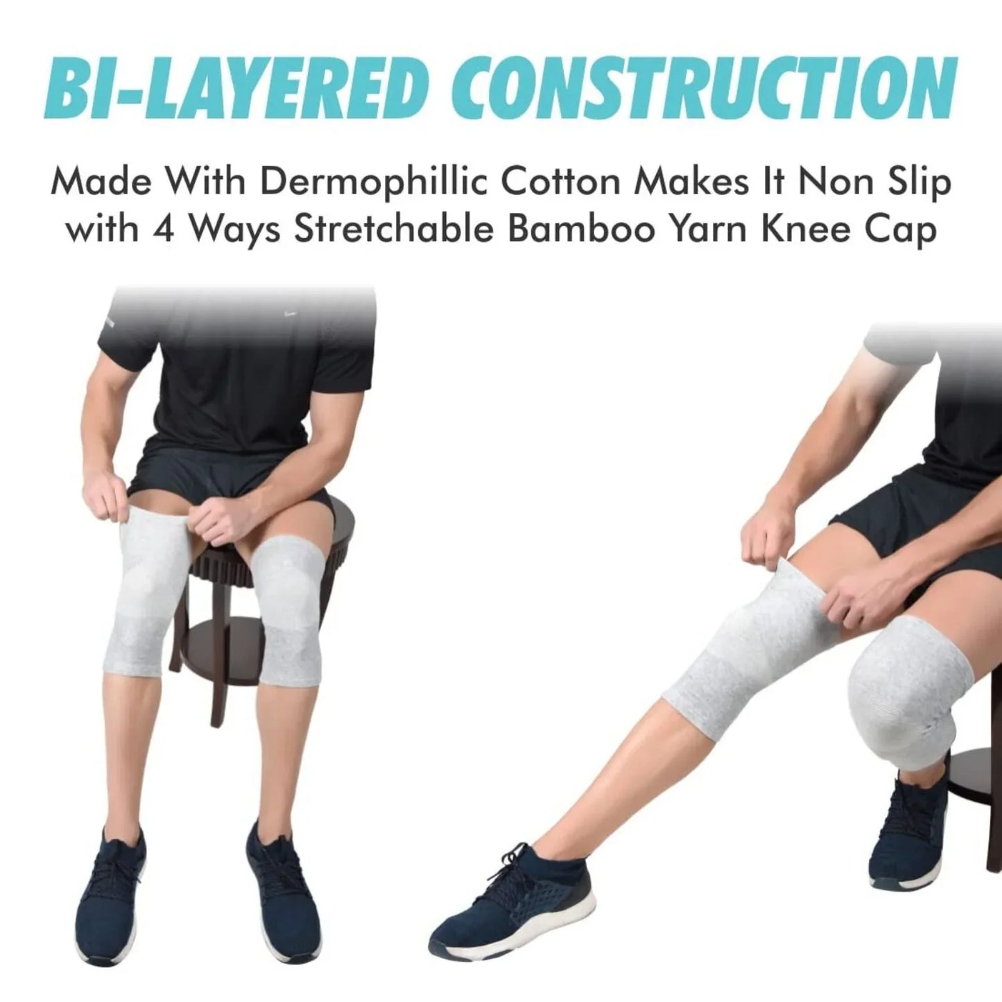 Bamboo Compression Knee Sleeves – Pain Relief & Support